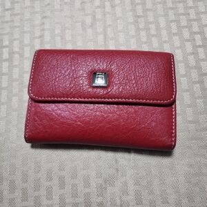 Stone Mountain Red Wallet / Genuine Leather